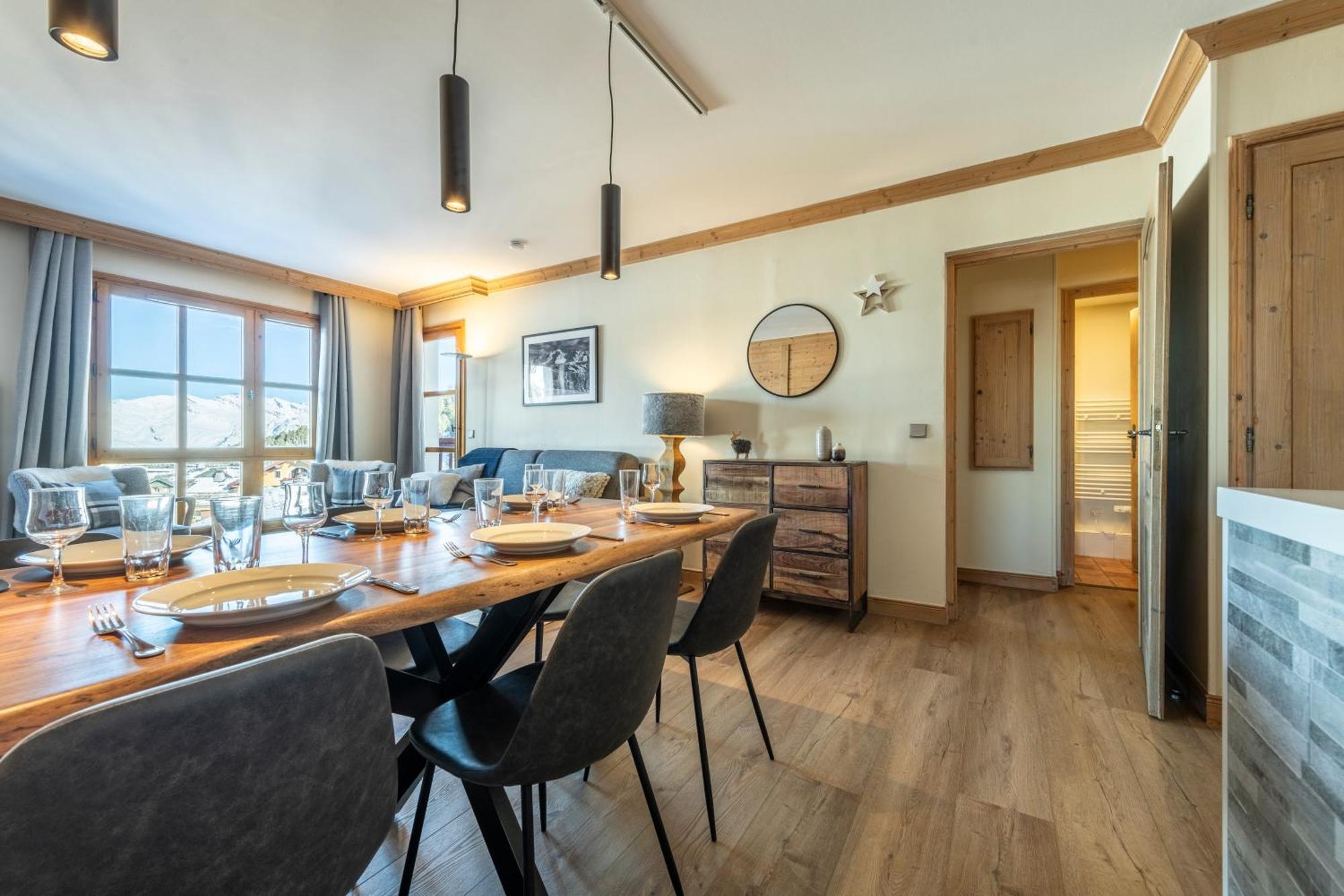 Appt Renove, 6 Personnes Arc 1950 Vue Exceptionnelle Montblanc, Sauna, Hammam, Piscine Int Et Ext