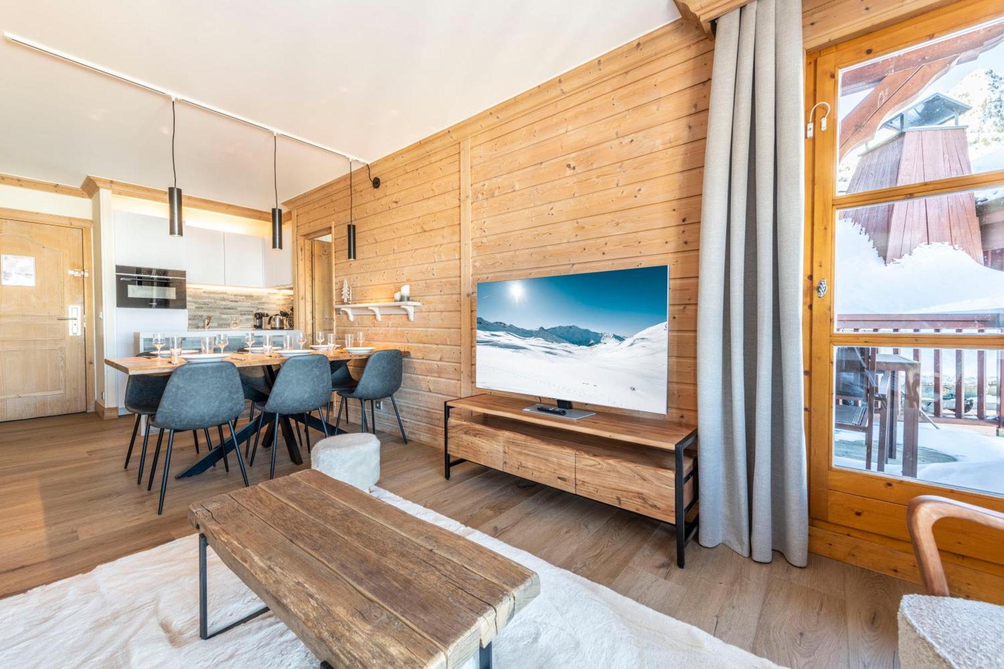 Appt Renove, 6 Personnes Arc 1950 Vue Exceptionnelle Montblanc, Sauna, Hammam, Piscine Int Et Ext *
